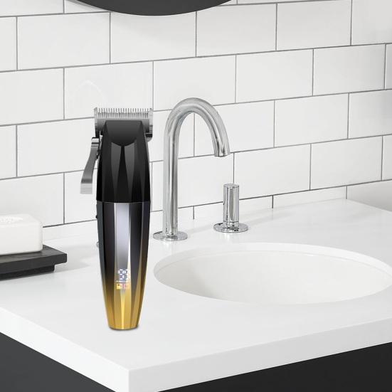 1 комплект, профессиональная электрическая машинка для стрижки волос, регулируемая режущая головка, мощная тихая машинка для стрижки волос для домашнего бритья