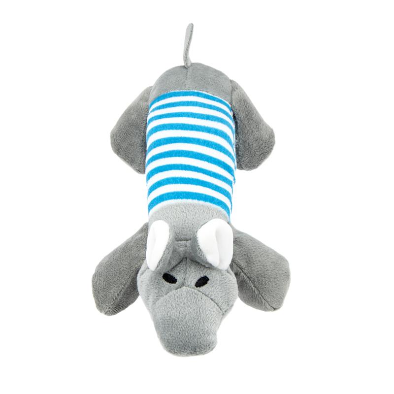 Hot Sale Eco-Friendly Woodfield Squeaky Plush Chew Toys Duck Pig Elephant Party Animals Cotton Dog Stress Relief OPP Bag Packed