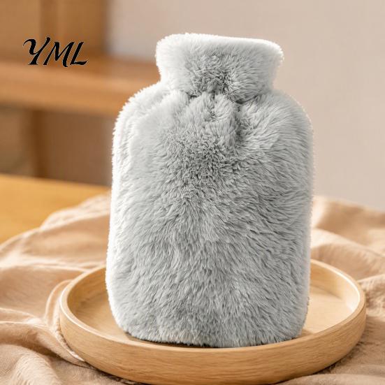Explosion Proof Water Bag Hot Bottle with Plush Cover, 500/1000/2000ML Leak-proof Bag, Lightweight Cold Compress Pouch for Shoulder, Back, Hand, Legs,