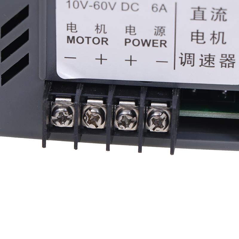 12 В 24 В 36 В 48 В ШИМ регулятор скорости двигателя постоянного тока реверсивный переключатель 6А регулятор