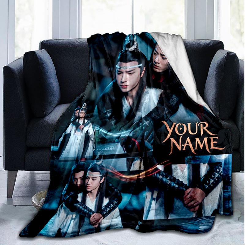 Custom Name Mystical warriors. Flannel Fleece Blanket Cozy Warm Throw Blanket For Couch Bed Travel All Season Use
