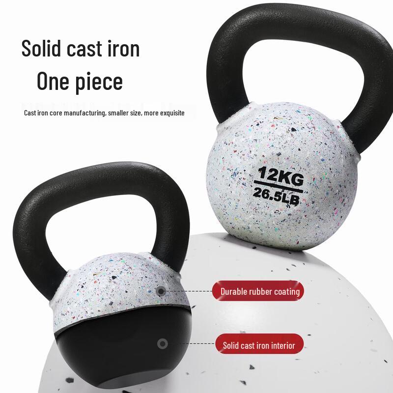 PROIRON 12KG Rubberized Cast Iron Kettlebell