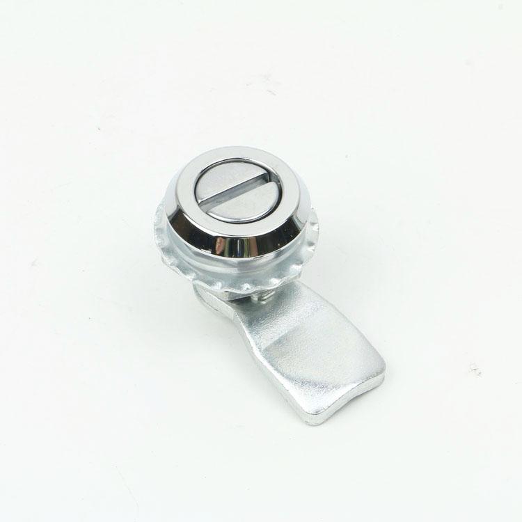 Chrome Zinc Alloy Multi Insert Quarter Turn Cam Latch Triangle Square Coin Slot Lock for Electrical Cabinet Distribution Box