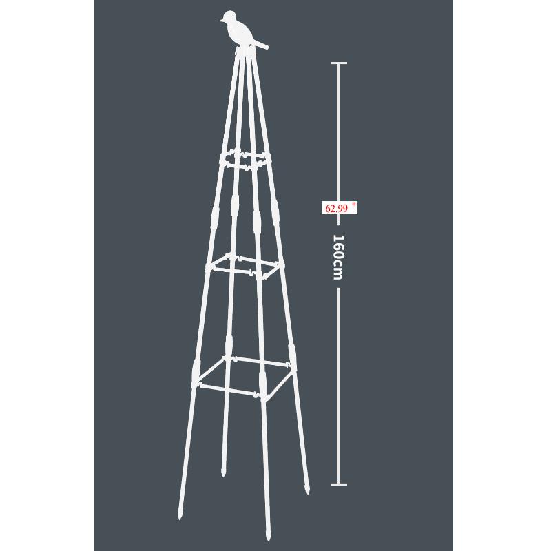 Outdoor Garden Metal Obelisk Climbing Plant Support Frame Trellis New