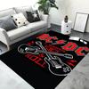 Guitar Pattern Washable Carpet for Living Room Musicroom Decor Floor Mat Toilet Vintage Anti-skid Doormat Sofa Coffee Table Rug