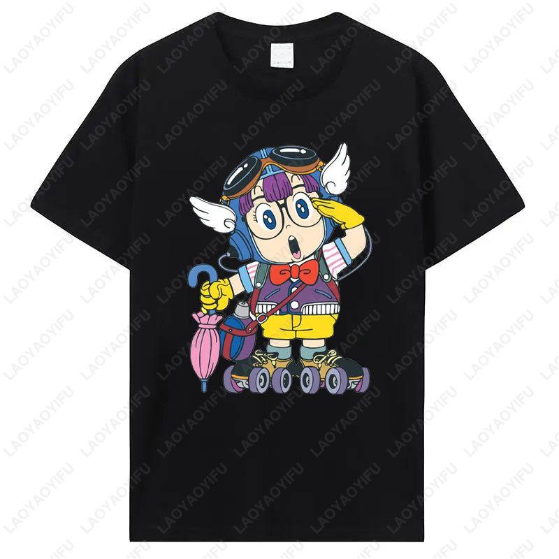 Футболка с принтом Арале Забавная Мужская Женская Хлопковая Футболка Аниме Принт Одежда Манга Винтажная Мода Уличная Одежда Каваи Повседневная Одежда