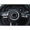 Fit For Mazda CX-5 2017-2024 Matte Silver Car Steering Wheel Center Ring Trim 1X