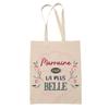 Sac cabas - PLANETEE - Marraine la plus belle - Jute - Beige - Imprimé en France