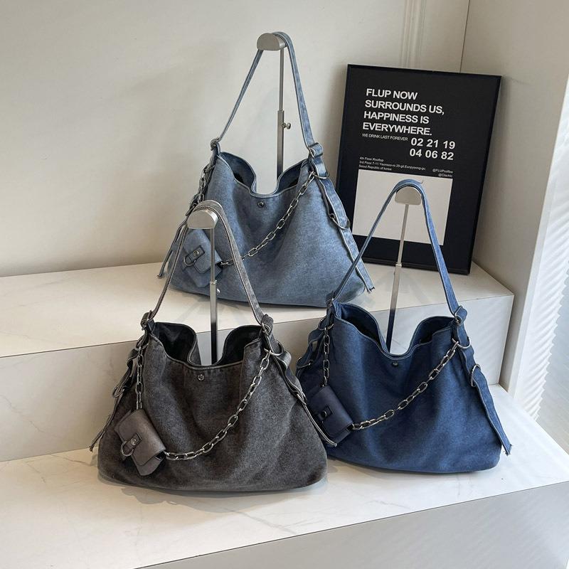 Armpit Bag Women Casual Large Capacity Denim Tote 2025 New Hundred Commuter Crossbody Bag