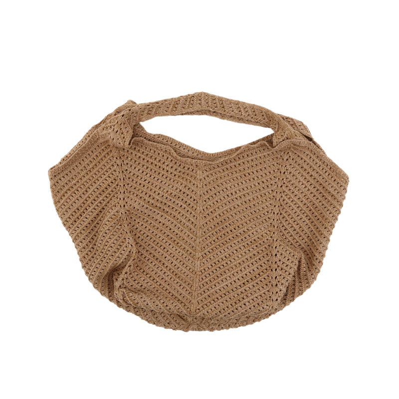 Женская модная ретро-сумка на одно плечо, плетеная крючком, дорожная легкая пляжная сумка для отдыха