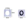 100pcs/lot 6mm Acrylic Square Letter Beads Big Hole Loose Spacer Beads For Jewelry Making DIY Bracelets Necklaces Accessories