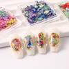 Украшения для ногтей своими руками в японском стиле, гель для ногтей, сушеные цветы, украшения для ногтей, украшения для салонов красоты