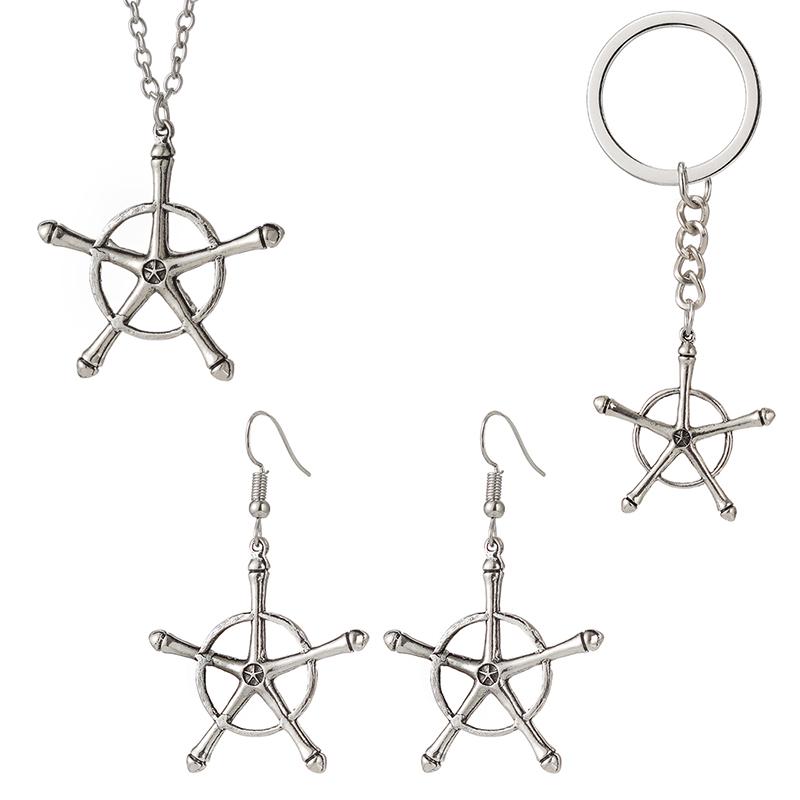 Аниме отбеливатель ожерелье Quincy Ishida Uryuu косплей Ginrei Gojiaku амулет сплав колье брелок кулон ювелирные изделия подарки