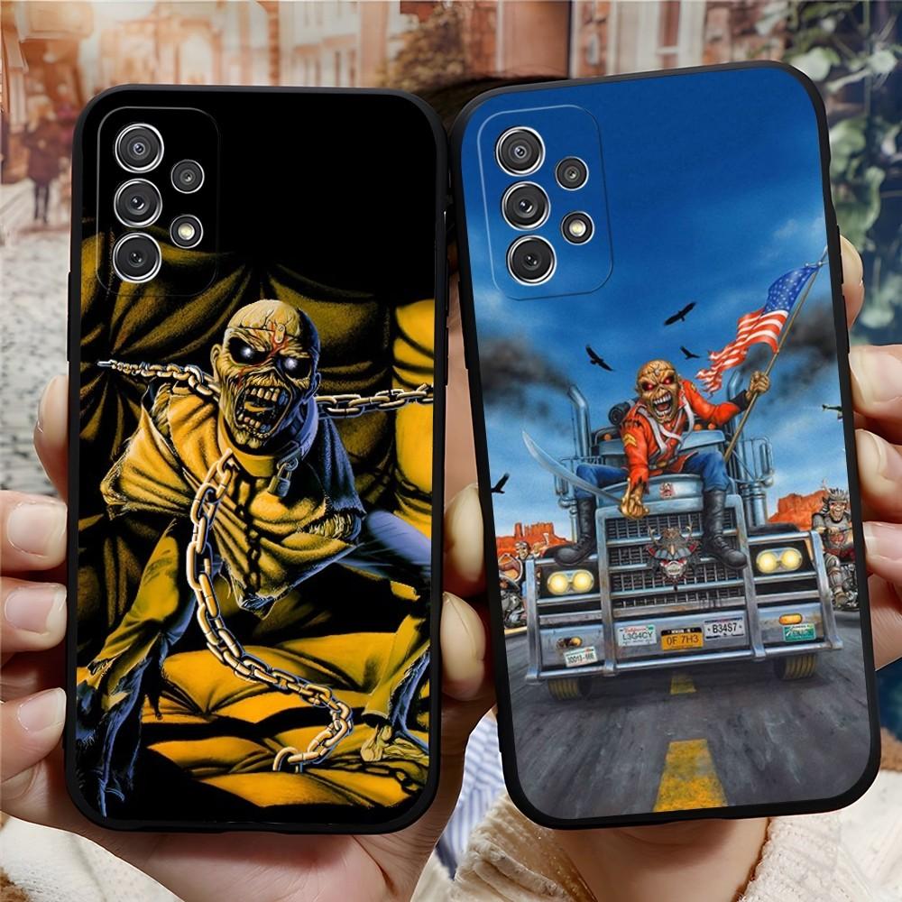 S-Skele-ton Rock-Band Phone Case for Samsung Galaxy S24 S23 S22 S20 S21 Ultra Fe Plus M54 A34 A54 A24 A52 A53 Coque