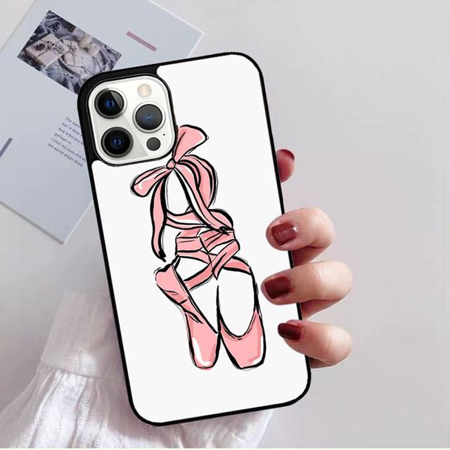 Чехол для телефона Балерина Танцевальные туфли Задняя крышка для iPhone 17 Air 16 15 14 13 11 12 Pro Max PlusS Shell Coque