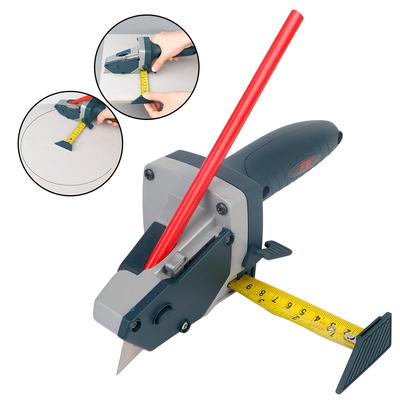 Резак для гипсокартона, резка гипсокартона, деревообработка, картон, чертилка с рулеткой 5 м, кромкорез для гипсокартона