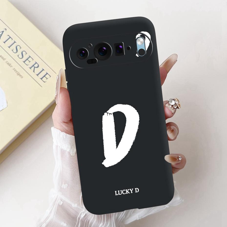 New Fashion Letter Phone Case For Google Pixel 9 Pro 9A Soft Silicone Shockproof Cover For Google Pixel9 9A 9Pro Cases Bumpers