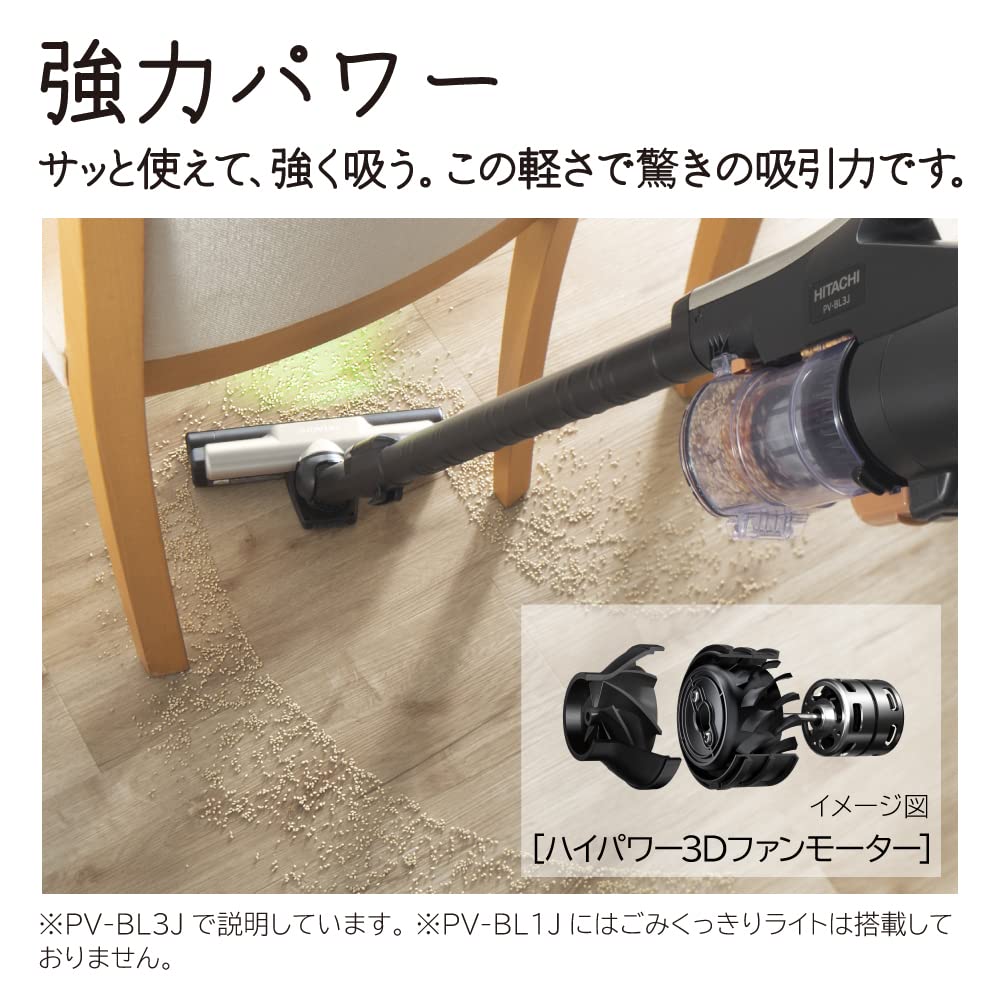 Hitachi Lightweight Compact Easy Stick White PV-BL1J