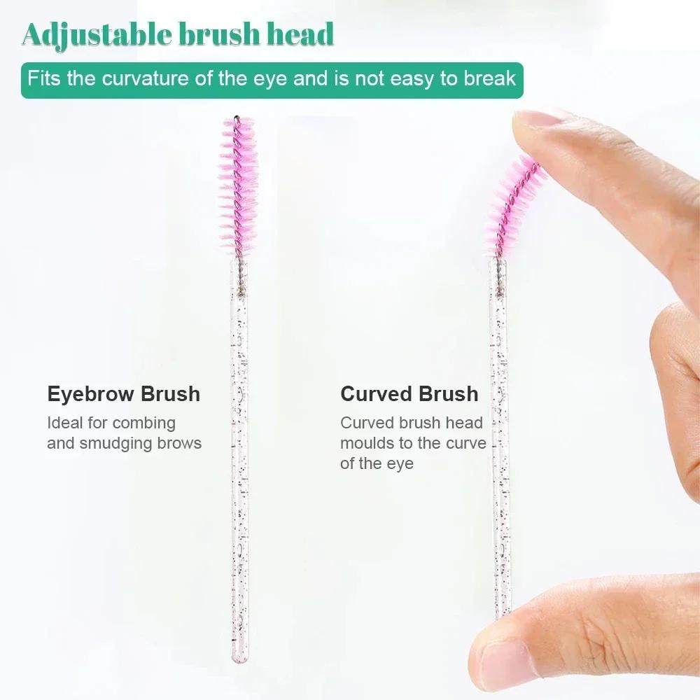 Одноразовый аппликатор для туши, кисть для наращивания ресниц, набор кистей для макияжа бровей, инструменты для макияжа