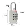 Combination Lock Backpack Zipper Lock 3 Digit Password Lock Dormitory Cabinet  Lock Luggage Padlock