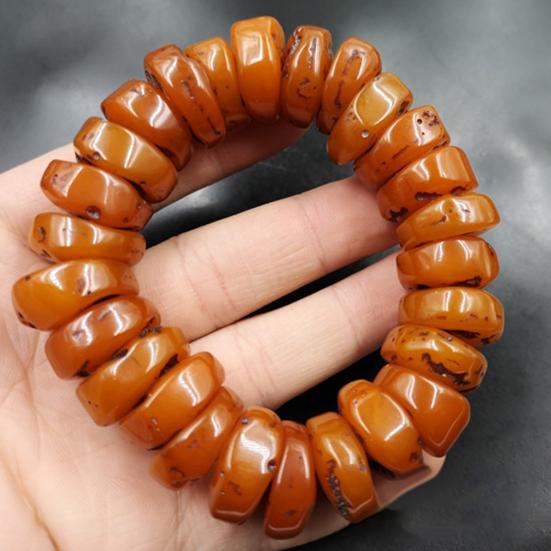 Beauty Earrings Fashion Natural Amber Beeswax Abacus Beaded Bracelet Hand Ornaments Accessory Gift
