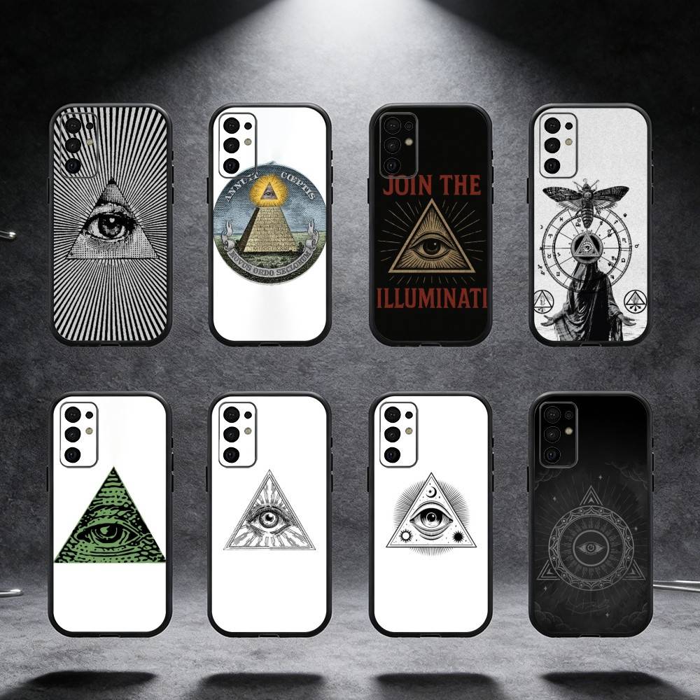 Чехол для телефона I-Illuminati для Samsung S25, S24, S21, S22, S23, S30, Ultra, S20, Plus, Fe, Note, 5G Черный