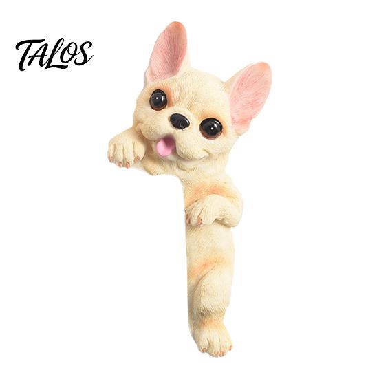Наклейка на стену Frenchie, 3D французский бульдог, смоляная крышка для выключателя света, милый мультяшный пес, наклейка-декор для розетки, самоклеящаяся пластина с животным для дома, спальни