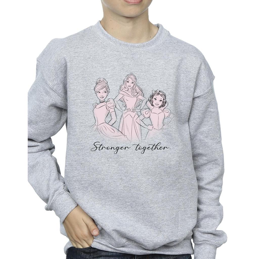 Disney Boys Princesses Stronger Together Sweatshirt