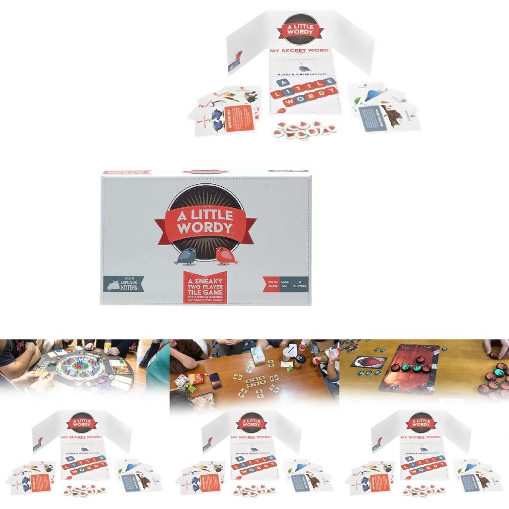 A Little Wordy от Exploding Kittens Карточная игра для подростков, взрослых, детей, для семейного веселья, для вечеринок