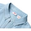 Levis SS24 Летняя Коллекция Деним Однотонная Рубашка Свободного Кроя с Длинным Рукавом Женская рубашка Светло-Голубая 001BO-0001