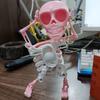Детская заводная танцующая игрушка-скелет, не требующая батареек, 3D-печать, трясущаяся кукла-череп, пружинная заводная игрушка, настольный декор, подарок на день рождения для детей и взрослых