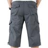 Men Casual Beach Holiday Three Quarter Length Pants Side Pockets Cargo Style Sports Short Trousers