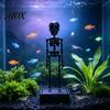 Unique Dark Style Tank Ornament Dancing Skeleton Aquarium Bubbler with Movable Joints for Halloween Fish Decorations, Flexible Joint Air Powered
