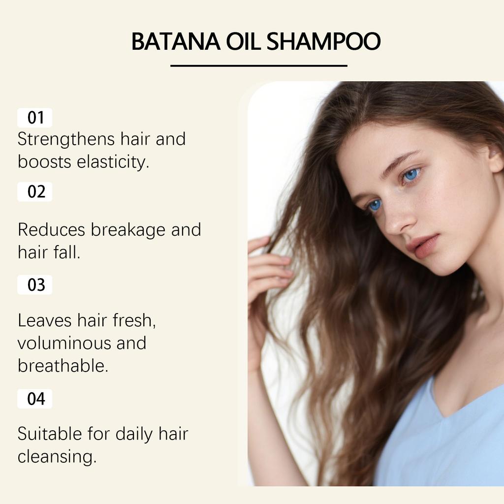 GleamXi Batana Rosemary Shampoo Cleanses Scalp, Smooths Hair, Moisturizes and Shiny, Moisturizing 250ml