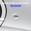1/2pcs 3D Metal Car Styling Shield Emblem Badge Stickers For Nissan X-trail Qashqai Note Juke Sentra Patrol Almera Navara Leaf