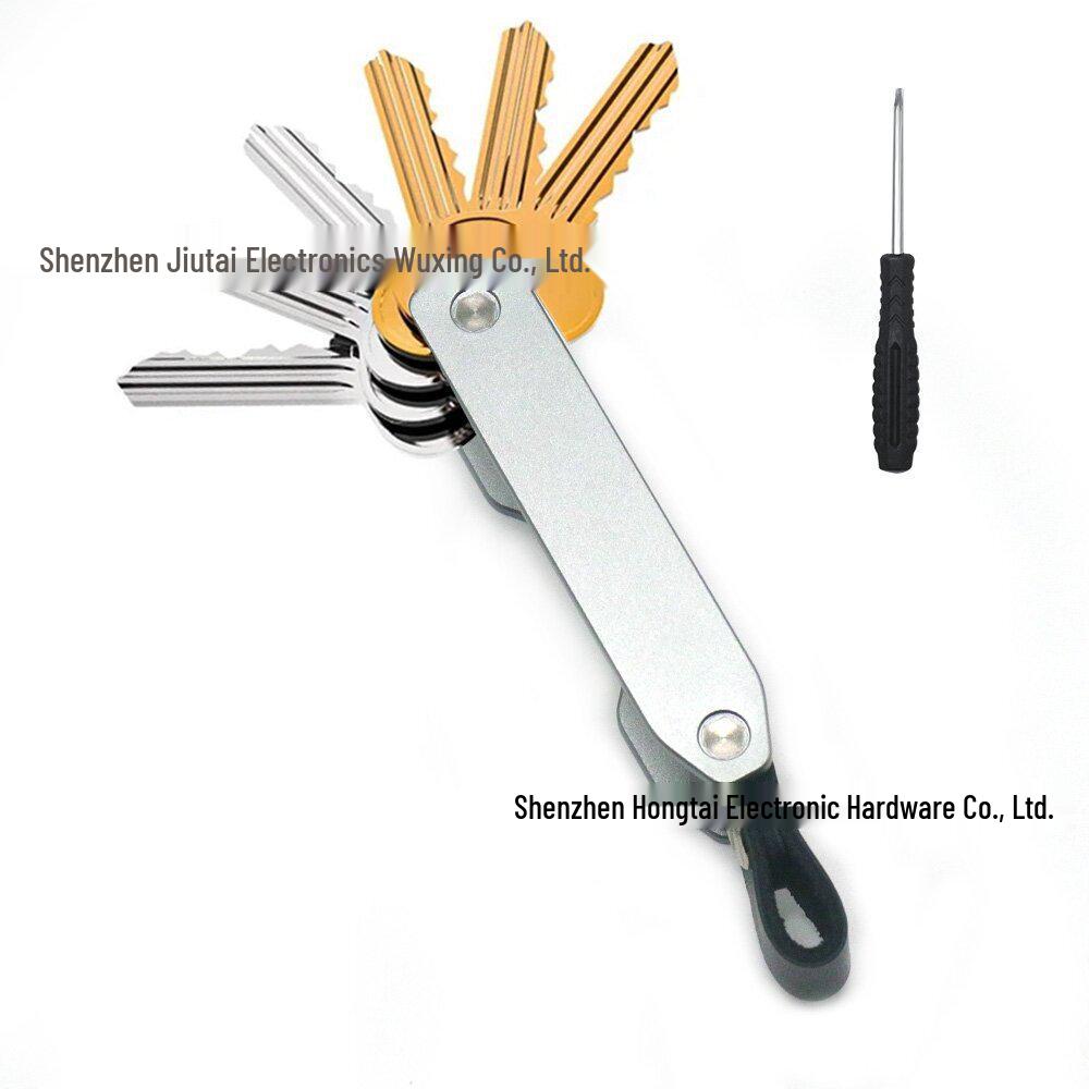 Алюминиевый органайзер для ключей с трекером Airtag и пряжкой для хранения на открытом воздухе