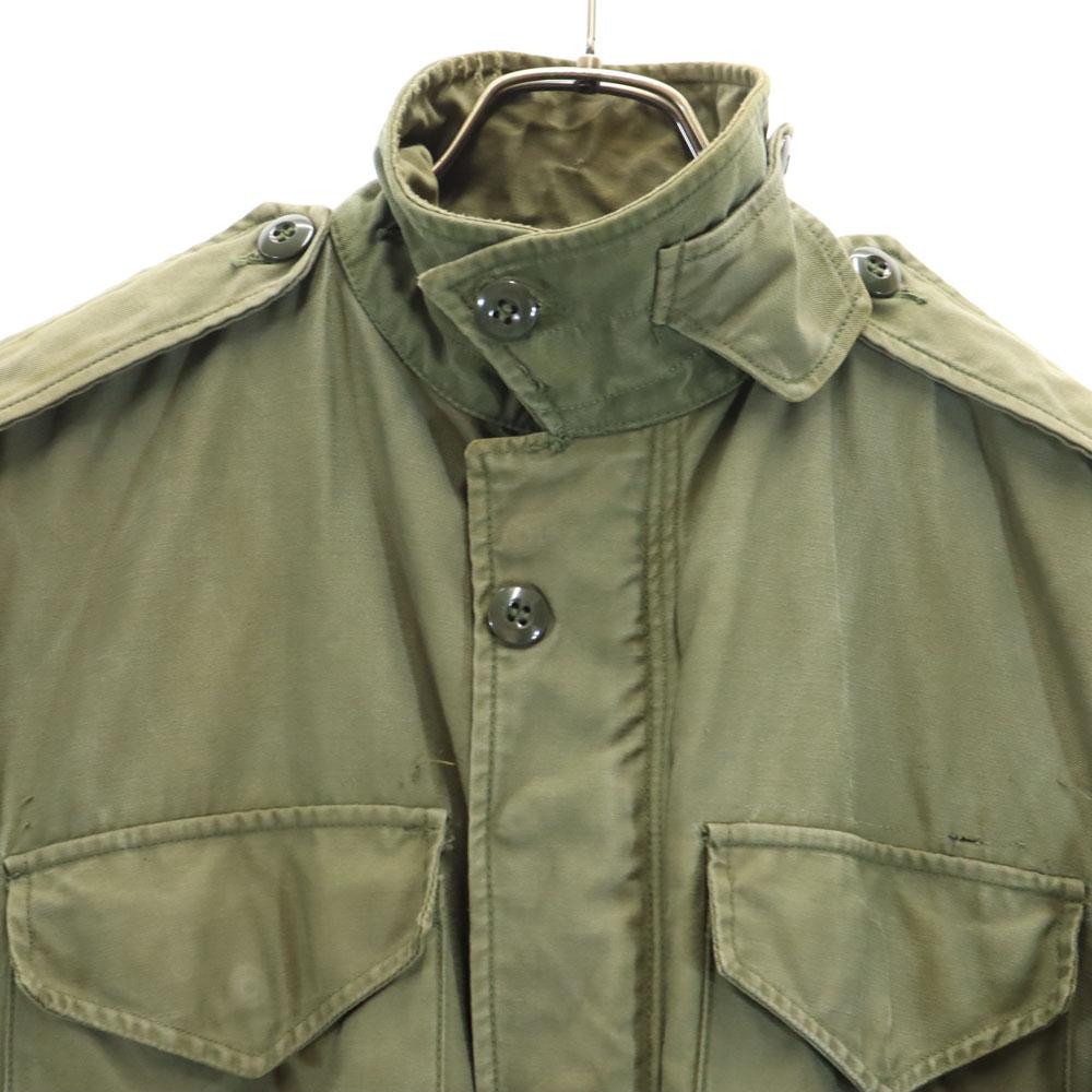 ВИНТАЖНАЯ ВОЕННАЯ КУРТКА АРМИИ США 60-х 70-х годов DSA M65 оливковая мужская б/у