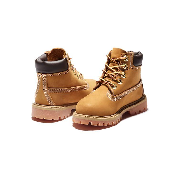 Timberland 6-дюймовые водонепроницаемые ботинки премиум-класса, цвет пшеничный, для малышей 12809713