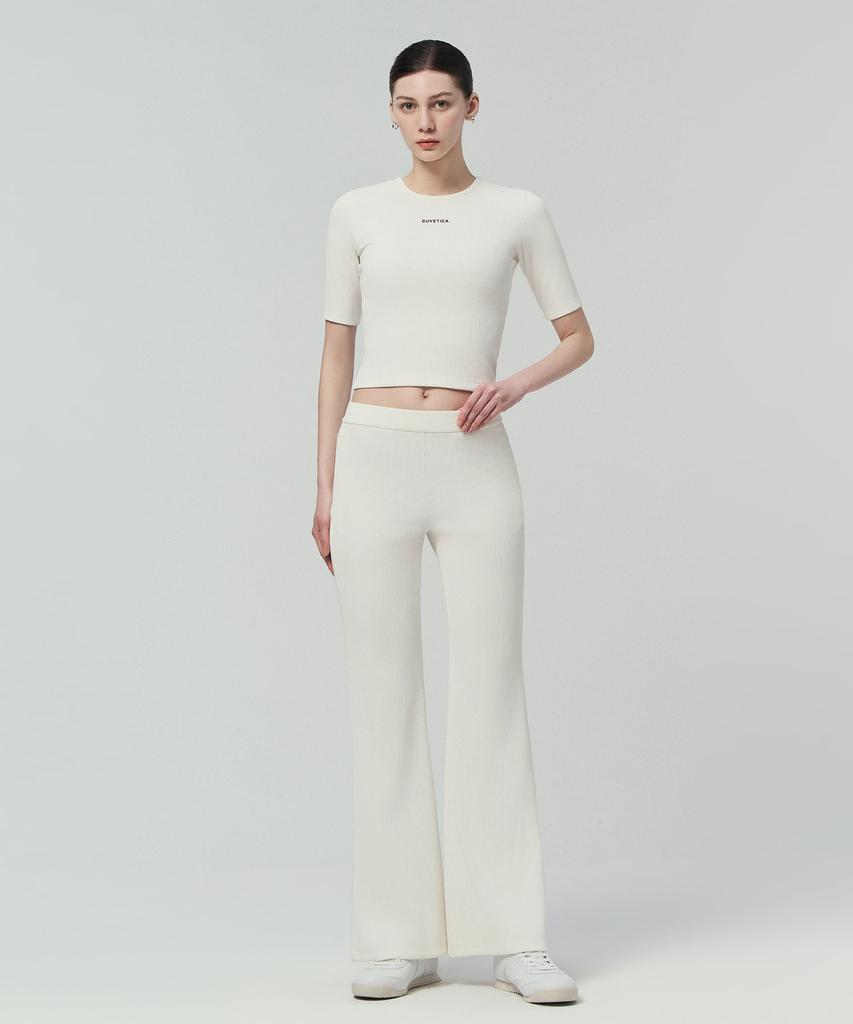 DUVETICA Ola Wide (Light Ivory) (Women'S Pants)