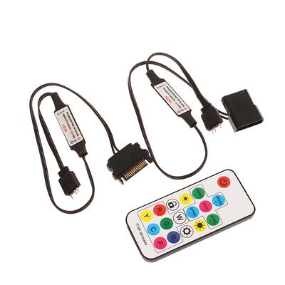 Sata Molex Rgb Контроллер 5V 3Pin 12V 4Pin Для Компьютерного Корпуса Процессора Вентилятор Охлаждения Для Ws2812B Sk6812 Rgb Светодиодных Лент