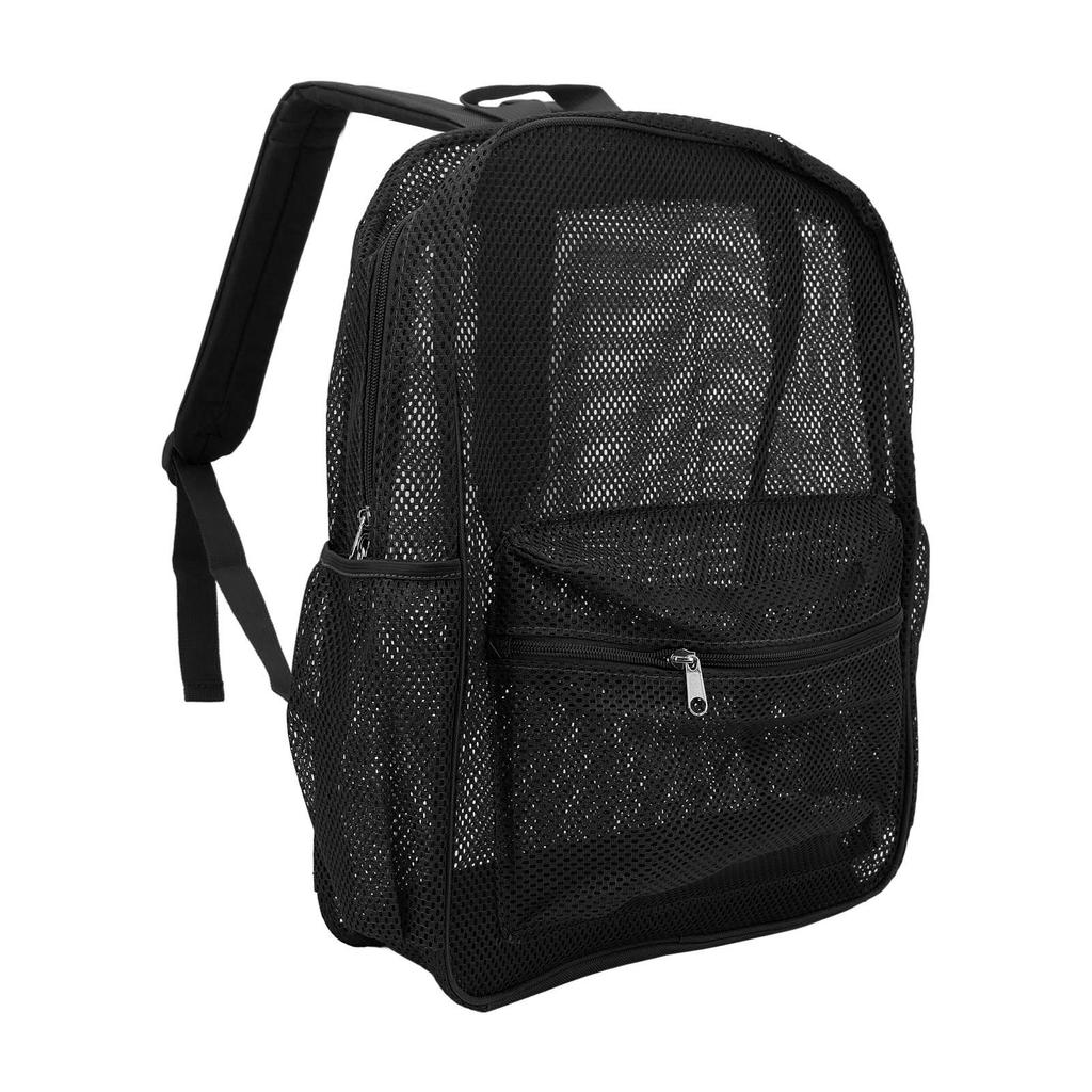 Сетчатый рюкзак, прочный, легкий, большой емкости, моющийся, прозрачный рюкзак для плавания