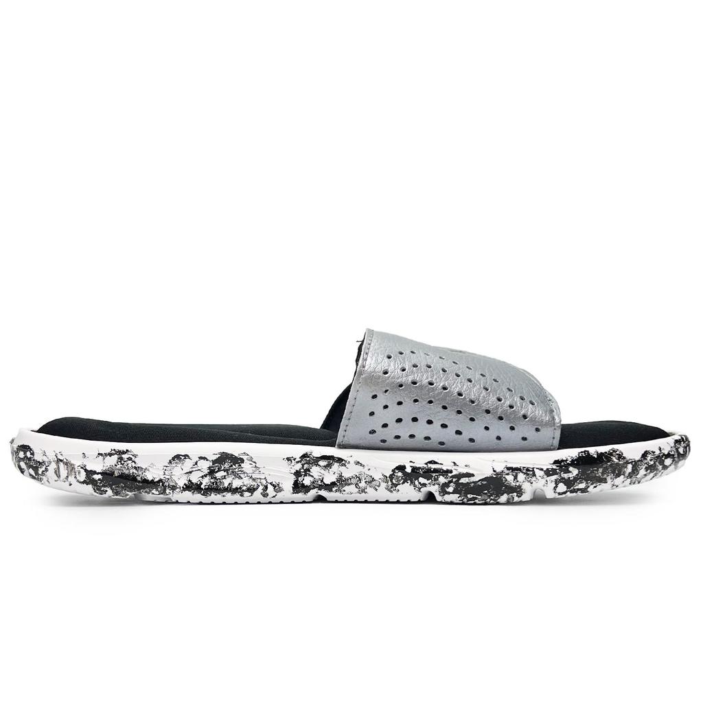 Under Armour Ignite Противоскользящие Износостойкие Шлепанцы Мужские Черный Серебристый 3022711-100(Команда285-)