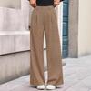 Европейские и американские осенне-зимние повседневные брюки широкого кроя, свободные прямые брюки, женская одежда для работы
