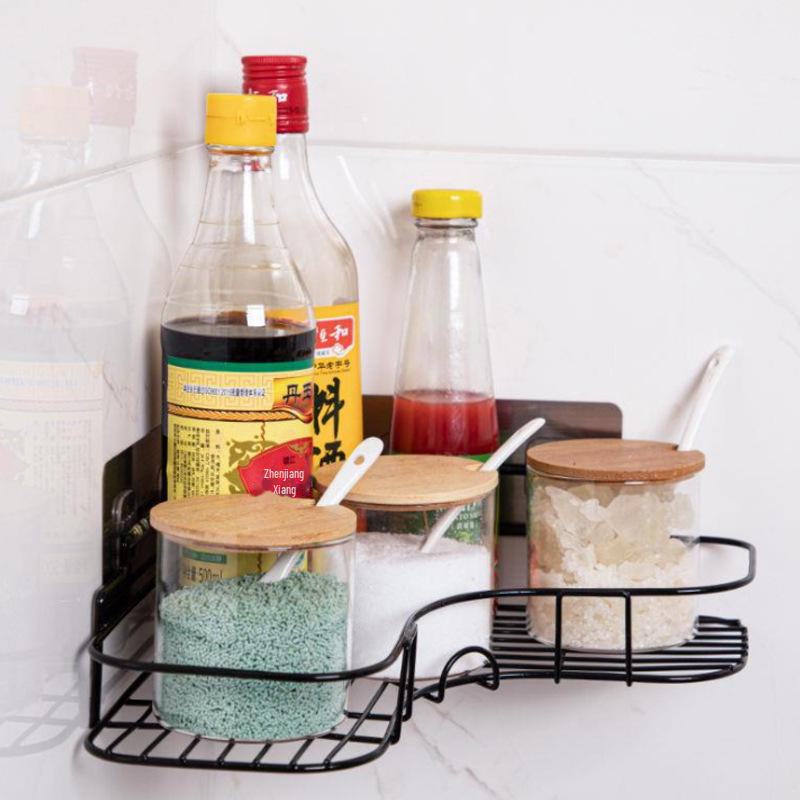 Угловая полка для ванной комнаты Punch-Free, настенное крепление для туалета или общежития