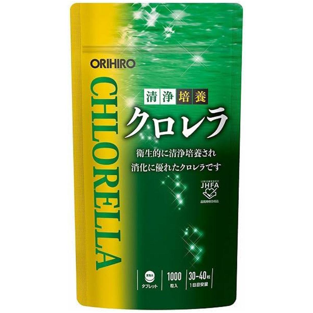 Orihiro Pure Cultured Chlorella 1000 Tablets S1962