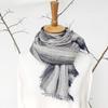 Beautiful Elegant Striped Scarf Spring Summer Casual Tassel Silk Scarf