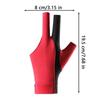 Pool Cue Glove 3-Finger Billiard Non-Slip Breathable Single Gloves Elastic Billiard Cue Quick Dry Professional Glove Accessories