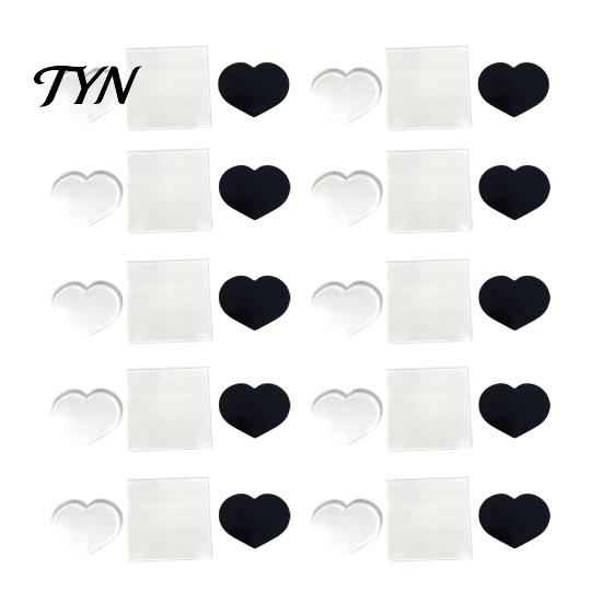 Clear Acrylic Refrigerator Magnets 10Pcs DIY Fridge Magnet Kit, Magnetic Photo Frame Self Adhesive Frames Set, Custom Picture Making Kit for