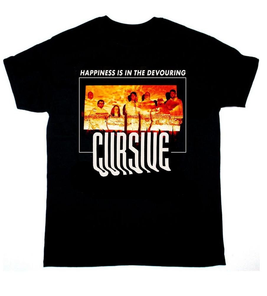 Cursive Band 2025 Tour Short Sleeve Cotton Black T-Shirt TT71 Unisex T-Shirt