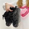 Thick-soled Heightening Black Bread Shoes Women's New Winter Casual Versatile Dad Shoes Couple Retro Sneakers